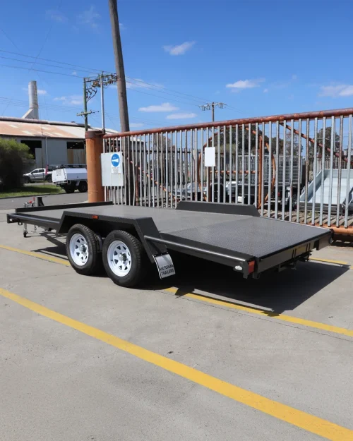 14x6x6 Semi Flat Top Beaver Tail Car Carrier Trailer for Sale